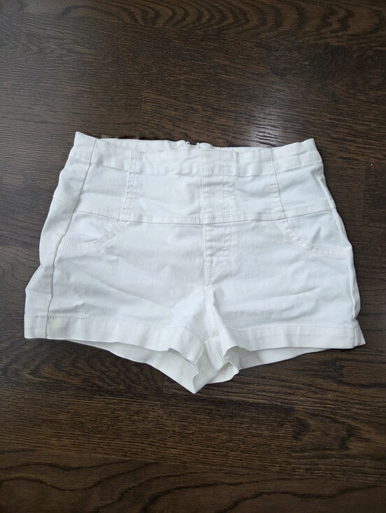 Boom Boom Jeans Pants - Boom Boom Jeans White High-Waist Women's Shorts SZ.1